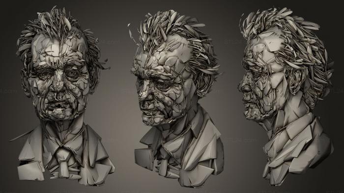 Busts and bas-reliefs of famous people (Bill Murray, BUSTC_0676) 3D models for cnc